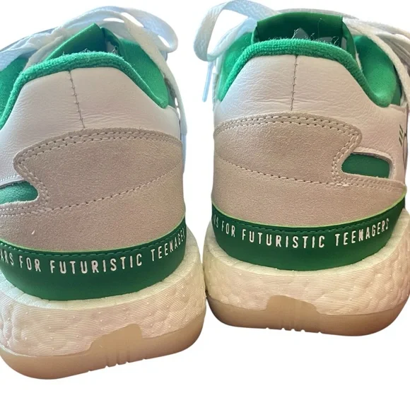 Adidas x Human Made Forum Boost Green Suede & White Low Top Sneakers - New - 10 - Picture 3 of 16
